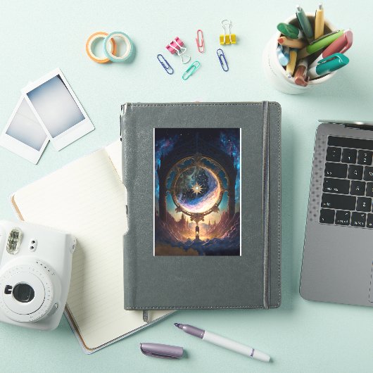 Cosmic Fantasy Space Landscape Sticker (iPad Cover)