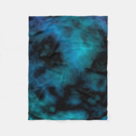Cosmic Faux Blue Marmer Fleece Deken