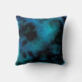 Cosmic Faux Blue Marmer Kussen (Achterkant)