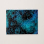 Cosmic Faux Blue Marmer Legpuzzel (Horizontaal)