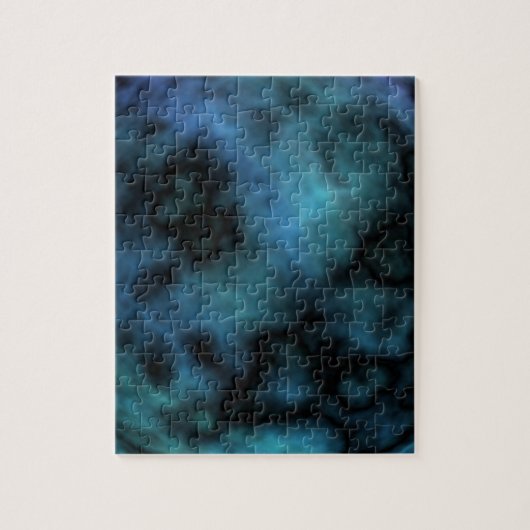 Cosmic Faux Blue Marmer Legpuzzel (Verticaal)