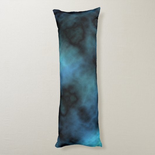Cosmic Faux Blue Marmer Lichaamskussen (Achterkant (Verticaal))