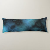 Cosmic Faux Blue Marmer Lichaamskussen (Achterkant)