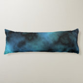 Cosmic Faux Blue Marmer Lichaamskussen (Voorkant)