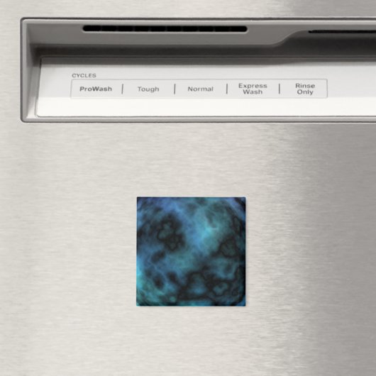 Cosmic Faux Blue Marmer Magneet (Insitu (Vaatwasser))