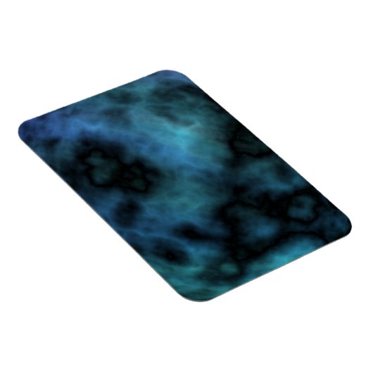 Cosmic Faux Blue Marmer Magneet (Rechterzijde)