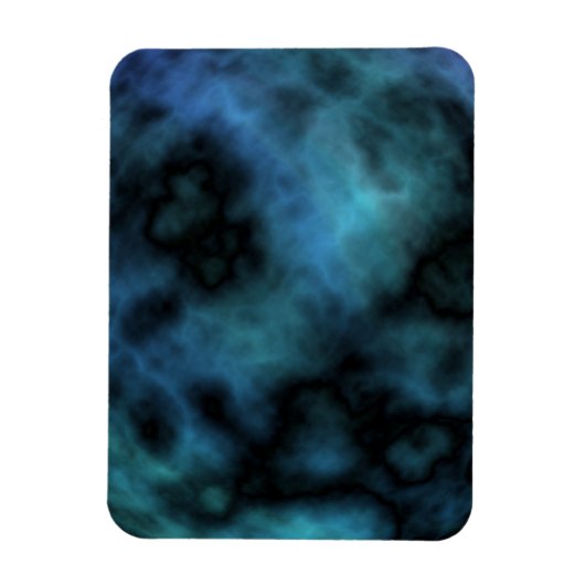 Cosmic Faux Blue Marmer Magneet (Verticaal)