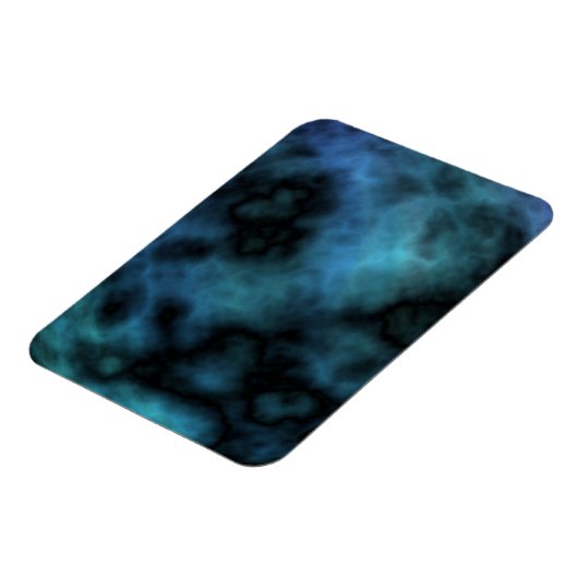 Cosmic Faux Blue Marmer Magneet (Linkerzijde)
