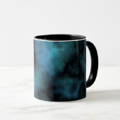 Cosmic Faux Blue Marmer Mok (Voorkant rechts)