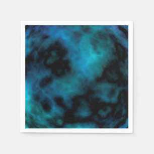 Cosmic Faux Blue Marmer Servet