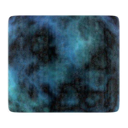 Cosmic Faux Blue Marmer Snijplank (Voorkant)
