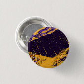 Cosmic Fields Ronde Button 3,2 Cm (Voorkant /achterkant)