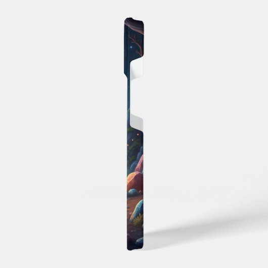 Cosmic Fire & Magic Moon Fantasy Art Phone Case iPhone Hoesje (Linkerkant)