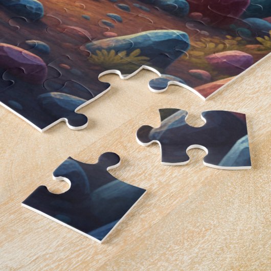 Cosmic Fire Magic Night Campfire Puzzle - Fantasy  Legpuzzel (Zijkant)