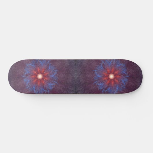 Cosmic Flame Burst Mandala Persoonlijk Skateboard (Horizontaal)