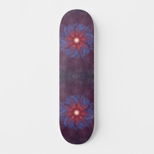 Cosmic Flame Burst Mandala Persoonlijk Skateboard (Voorkant)