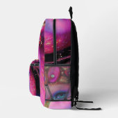 Cosmic Flamingo Queen Bedrukte Rugzak (Rechts)