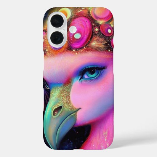 Cosmic Flamingo Queen Case-Mate iPhone Case (Achterkant)