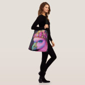 Cosmic Flamingo Queen Crossbody Tas (Op model)