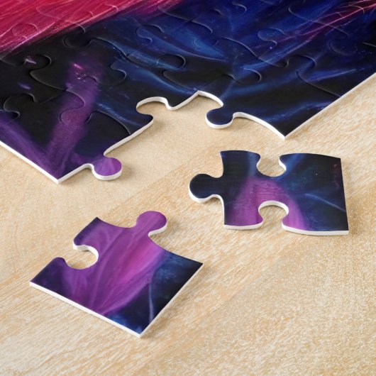 Cosmic Flamingo Queen Legpuzzel (Zijkant)