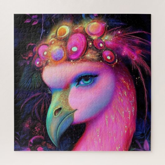 Cosmic Flamingo Queen Legpuzzel (Verticaal)