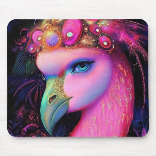 Cosmic Flamingo Queen Muismat (Voorkant)