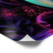 Cosmic Flamingo Queen Perfect Poster (Hoek)