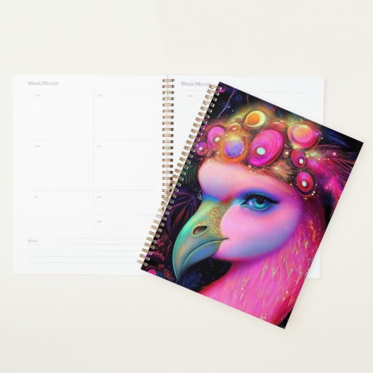 Cosmic Flamingo Queen Planner (Display)