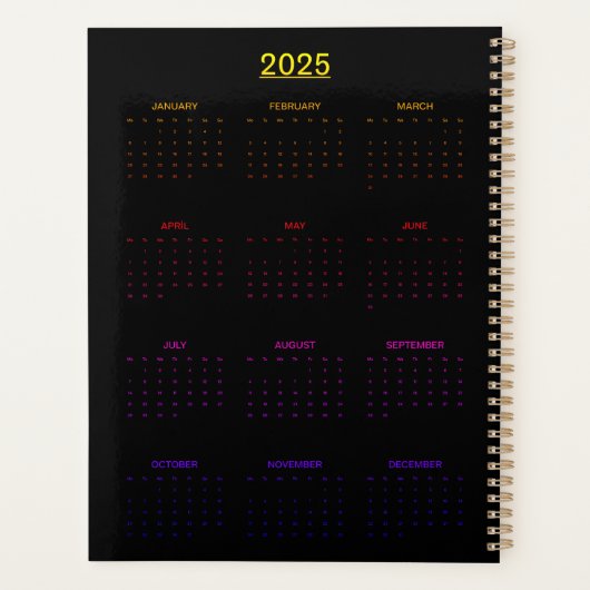 Cosmic Flamingo Queen Planner (Achterkant)