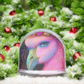 Cosmic Flamingo Queen Sneeuwbol (Kerstmis)