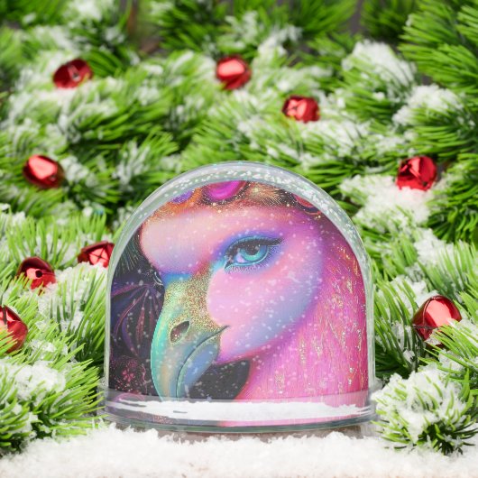 Cosmic Flamingo Queen Sneeuwbol (Kerstmis)