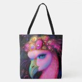 Cosmic Flamingo Queen Tote Bag (Voorkant)