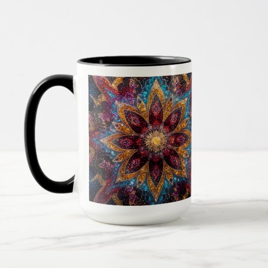 Cosmic Floral – Galaxy-Inspired Mug Mok (Links)