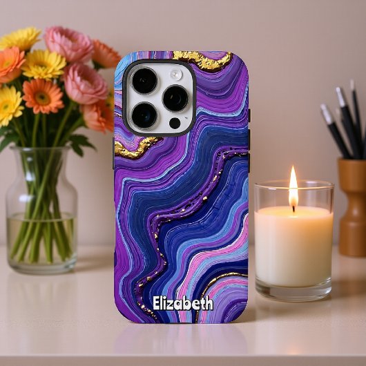 Cosmic Flow Abstracte kunst Case-Mate iPhone Case