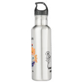 Cosmic Flow • October Birth Flower Water Bottle Waterfles (Achterkant)
