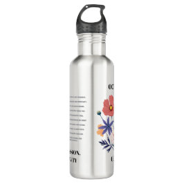 Cosmic Flow • October Birth Flower Water Bottle Waterfles