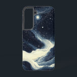 Cosmic Flow telefoonhoesje Samsung Galaxy Hoesje<br><div class="desc">Een rivier van sterren draait door een donkere hemel in een surrealistische en dromerige reis door de kosmos.</div>