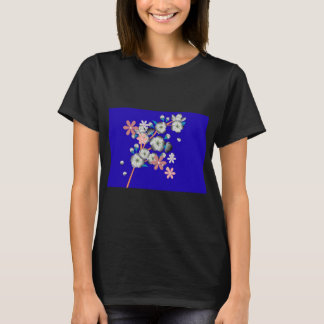 Cosmic Flower Art Galaxy Nebula - Ethereal  T-shirt