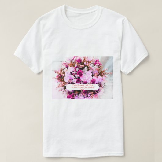Cosmic Flower Dream - Mystical Galaxy Botanical T-shirt (Design voorkant)