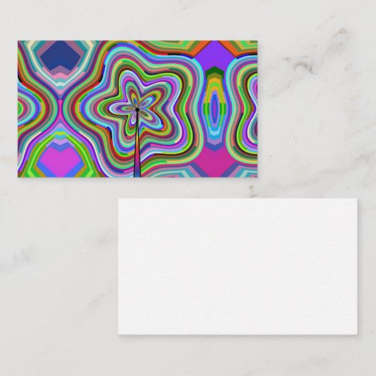 Cosmic Flower Visitekaartje (Voorkant / Achterkant)