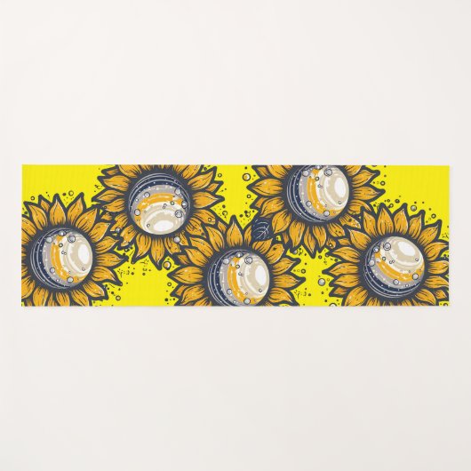 Cosmic Flower Yogamat (Voorkant (horizontaal))