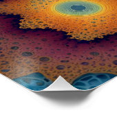 Cosmic Foam Fractal Blob Slide Perfect Poster (Hoek)