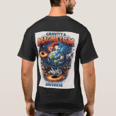 Cosmic Force: Gravity vs Magnetism T-shirt (Achterkant)