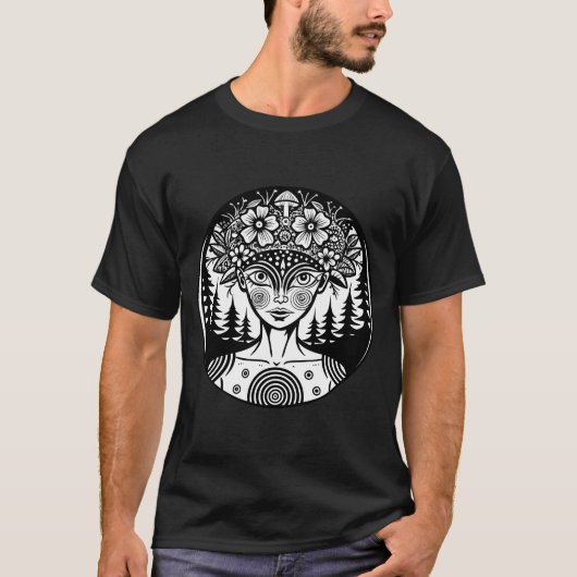 Cosmic Forest Deity T-shirt (Voorkant)