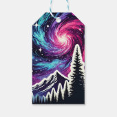 Cosmic Forest: Galaxy Meets Nature Cadeaulabel (Achterkant)