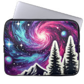 Cosmic Forest: Galaxy Meets Nature Laptop Sleeve (Voorkant)