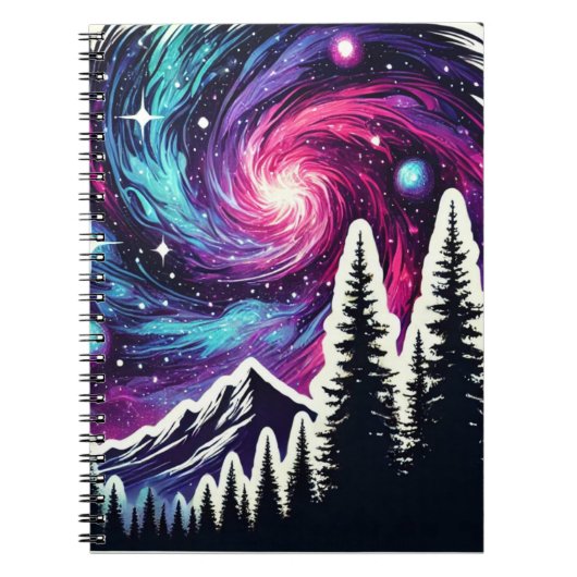 Cosmic Forest: Galaxy Meets Nature Notitieboek (Voorkant)
