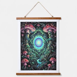 Cosmic Forest Portaal – Reis Voorbij de Sluier Hangend Wandkleed