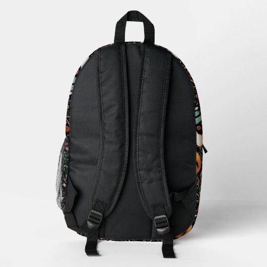 Cosmic Fox and Crescent Moons Bedrukte Rugzak (Achterkant)