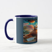 Cosmic Fox and Planets Magical Sunset Mug Mok (Links)